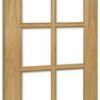 Deanta Doors Internal Bristol Oak Un-Finished Clear Glass Door