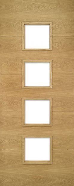 Deanta Augusta Prefinished Oak Glazed Internal Door