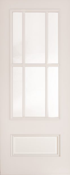 Deanta Canterbury White Primed Bevelled Glazed Internal Door