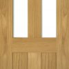 Deanta Doors Internal Eton Oak Glazed Un-Finished Door