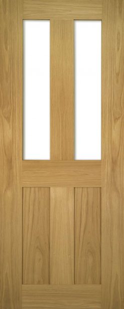 Deanta Doors Internal Eton Oak Glazed Un-Finished Door