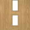 Deanta Galway Unfinished Oak Clear Glazed Internal Door