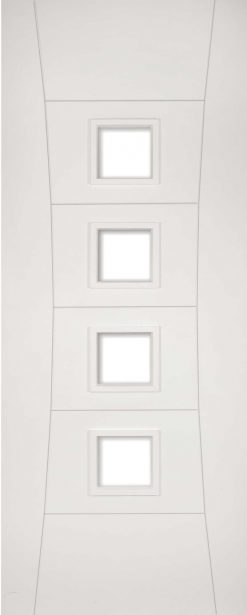 Deanta Pamplona White Primed Glazed Internal Fire Door
