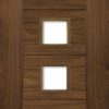 Deanta Doors Internal Pamplona Walnut Pre-Finished Clear Glazed Door