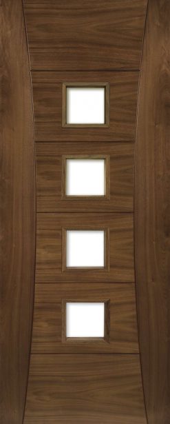 Deanta Pamplona Prefinished Walnut Glazed Internal Fire Door