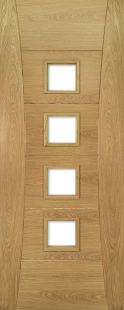 Deanta Pamplona Prefinished Oak Glazed Internal Fire Door