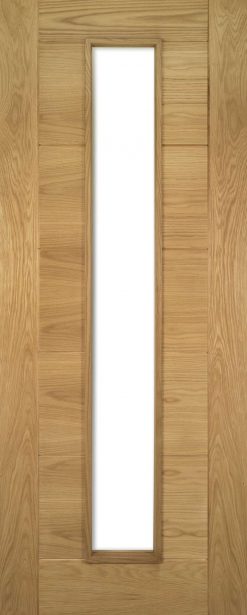 Deanta Seville Prefinished Oak Glazed 1 Light Internal Fire Door