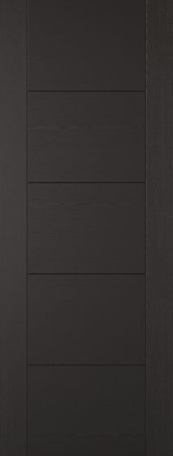 LPD Internal Pre-Finished Laminate Black Vancouver Fire Door