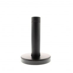 Atlantic Handles Skirting Mounted Door Stop on Concealed Fix Rose in Matt Black