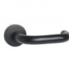Atlantic Handles Return to Door Safety Lever 19mm on Round Rose in Matt Black Pair of Handles