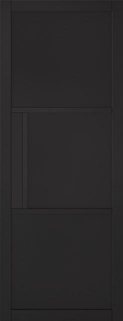 LPD Black Tribeca 3 Panel Solid Internal Door
