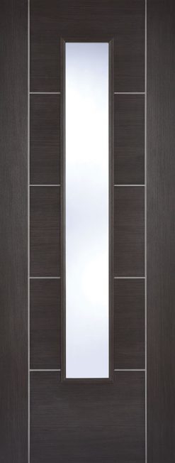 LPD Internal Laminate Dark Grey Vancouver Glazed Door