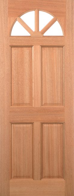 LPD External M&T Hardwood Carolina Clear Glass Double Glazed Door