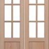 LPD External Hemlock 'GTP' Unglazed 2 Panel Door Pair