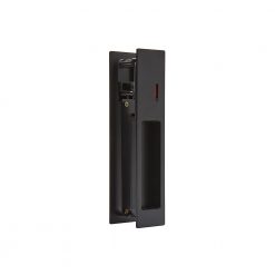 LPD Pocket Door Gemini Matt Black Privacy Sliding Lock