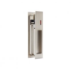 LPD Pocket Door Gemini Satin Chrome Privacy Sliding Lock