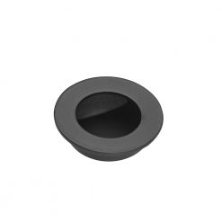 LPD Pocket Door Virgo Matt Black Circle Pull Handle 65mm Diameter