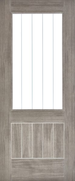 LPD Internal Laminate Light Grey Mexicano Glazed Door