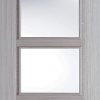 LPD Internal Light Grey Vancouver 4 Light Clear Glazed Fire Door