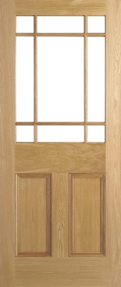 LPD Internal Oak Downham Door - Unglazed