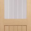 LPD Internal Pre-finished Oak Mexicano 1 Light with Silkscreen Glass (Half Light) Door