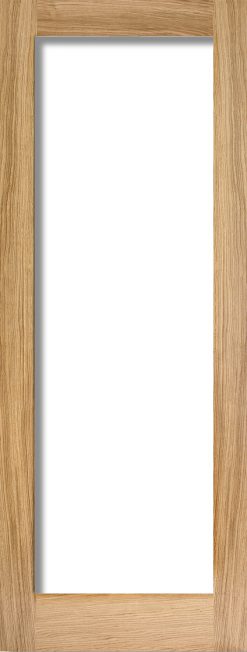 LPD Oak Pattern 10 Internal with Clear Glass Fire Door