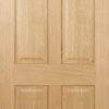 LPD Internal Oak Regency 4 Panel Non Raised Mouldings Pre-finished Fire Door