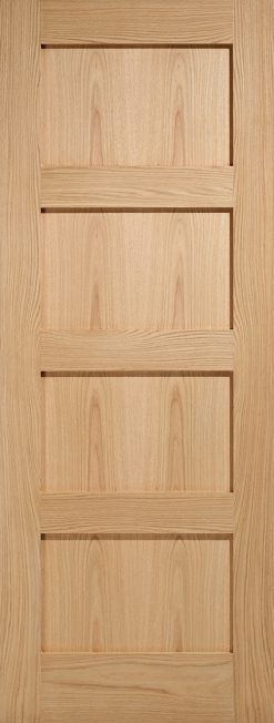 LPD Internal Oak Shaker 4 Panel Fire Door