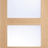 LPD Internal Oak Shaker 4 Light Frosted Glazed Pre-finished Door