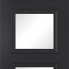 LPD Internal Antwerp Black 3 Light Glazed Door