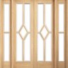 LPD 6' Oak Pre-finished Reims (Diamond) Room Divider Set
