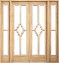 LPD 6' Oak Pre-finished Reims (Diamond) Room Divider Set