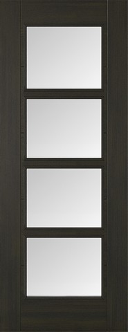 LPD Internal Smoked Oak Vancouver 4 Light Glazed Door