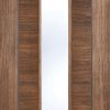 LPD Internal Laminate Walnut Vancouver Glazed Door