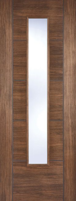 LPD Internal Laminate Walnut Vancouver Glazed Door