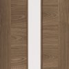 LPD Internal Walnut Sofia 1 Light Glazed Door