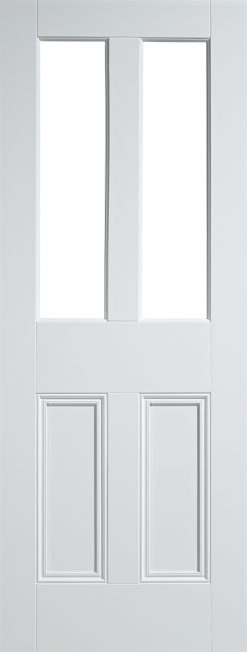 LPD Internal White Malton 2 Panel / 2 Light Unglazed Door