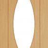 Deanta Doors Internal Clear Glazed Pre-Finished Oak Amalfi Internal Door