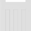 Deanta Doors Internal White Primed Cambridge Door with Clear Glass