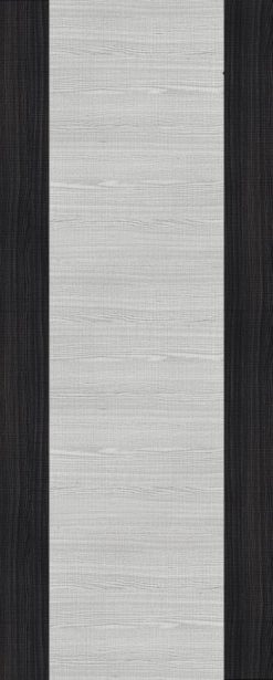Deanta Internal Pre-Finished Light Grey Ash Flush Door With Dark Grey Edges