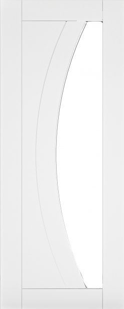 Deanta Doors Internal White Primed Clear Glazed Ravello Door