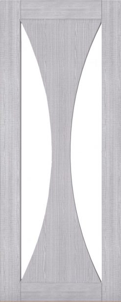 Deanta Doors Internal Light Grey Ash Sorrento Clear Glazed Door