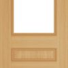 Deanta Doors Internal Windsor Pre-Finished Oak Clear Glazed Door