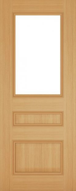Deanta Doors Internal Windsor Pre-Finished Oak Clear Glazed Door