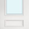 Deanta Doors Internal Clear Glazed White Primed Windsor Door