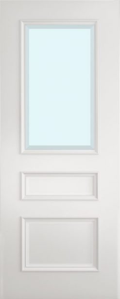 Deanta Doors Internal Clear Glazed White Primed Windsor Door