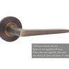 Frelan Hardware Antique Bronze Mayfair Lever