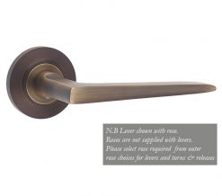 Frelan Hardware Antique Bronze Mayfair Lever