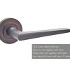 Frelan Hardware Dark Bronze Mayfair Lever