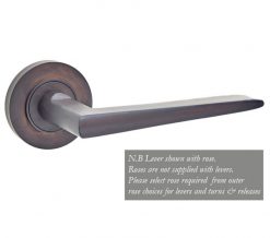 Frelan Hardware Dark Bronze Mayfair Lever